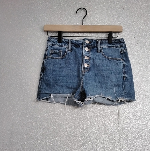 Old Navy High Rise Cut Off Jeans    Size 29 - Picture 1 of 3